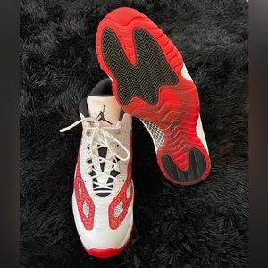 JORDAN 11 RETRO LOW IE - WHITE GYM RED - 919712-101 - SIZE 18 Rare EUC LIKE NEW